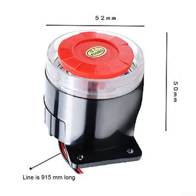 12VDC Indoor Siren Plastic Trumpet Wall-mounted Durable