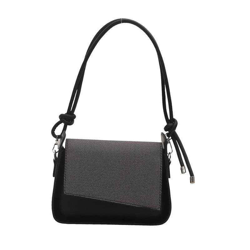 Chic And Stylish 2024 Korean Women's Handbag Color Block Design Shoulder Bag
