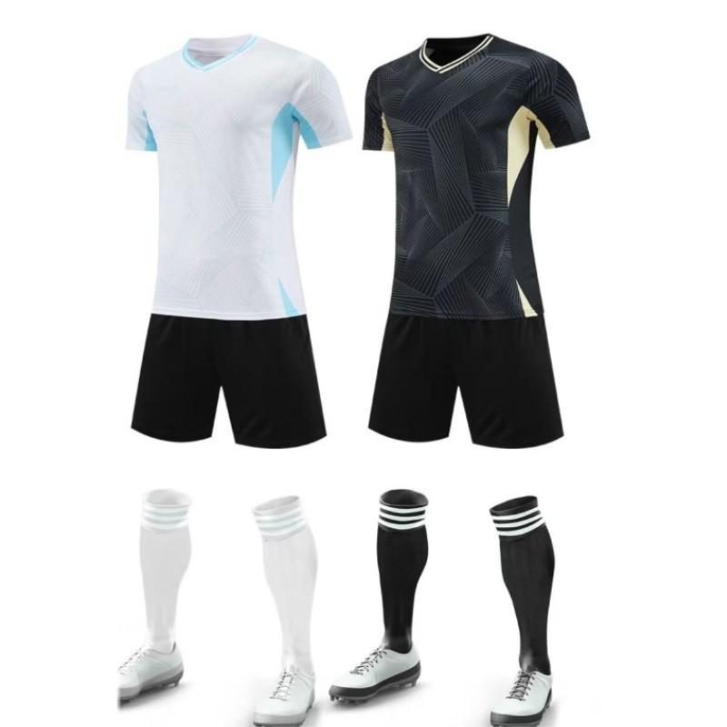 Girls' Youth Football Uniform Set for School Sports and Competitions with Custom Number Printing.