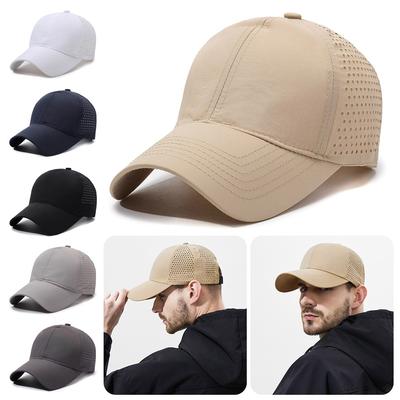 Breathable Quick Drying Cap Adjustable Sun Visor Cap Casual Baseball Cap  Unisex