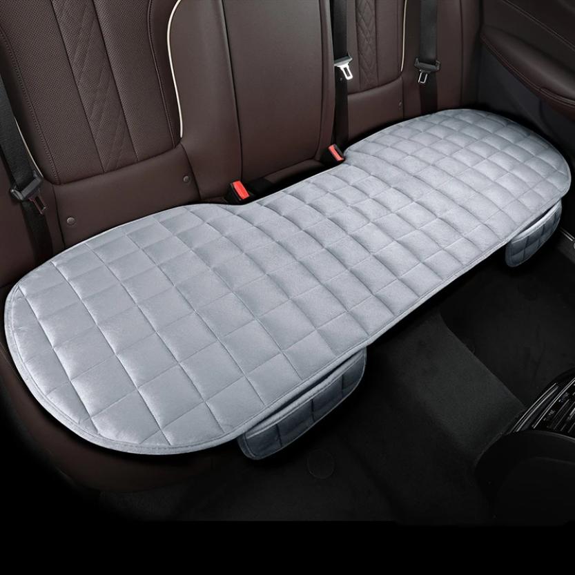Autositzbezug vorne und hinten, beflocktes Stoffkissen, rutschfest, für den Winter, Autoschutz, Matte, hält warm, universelle Passform, für LKW, SUV, Van