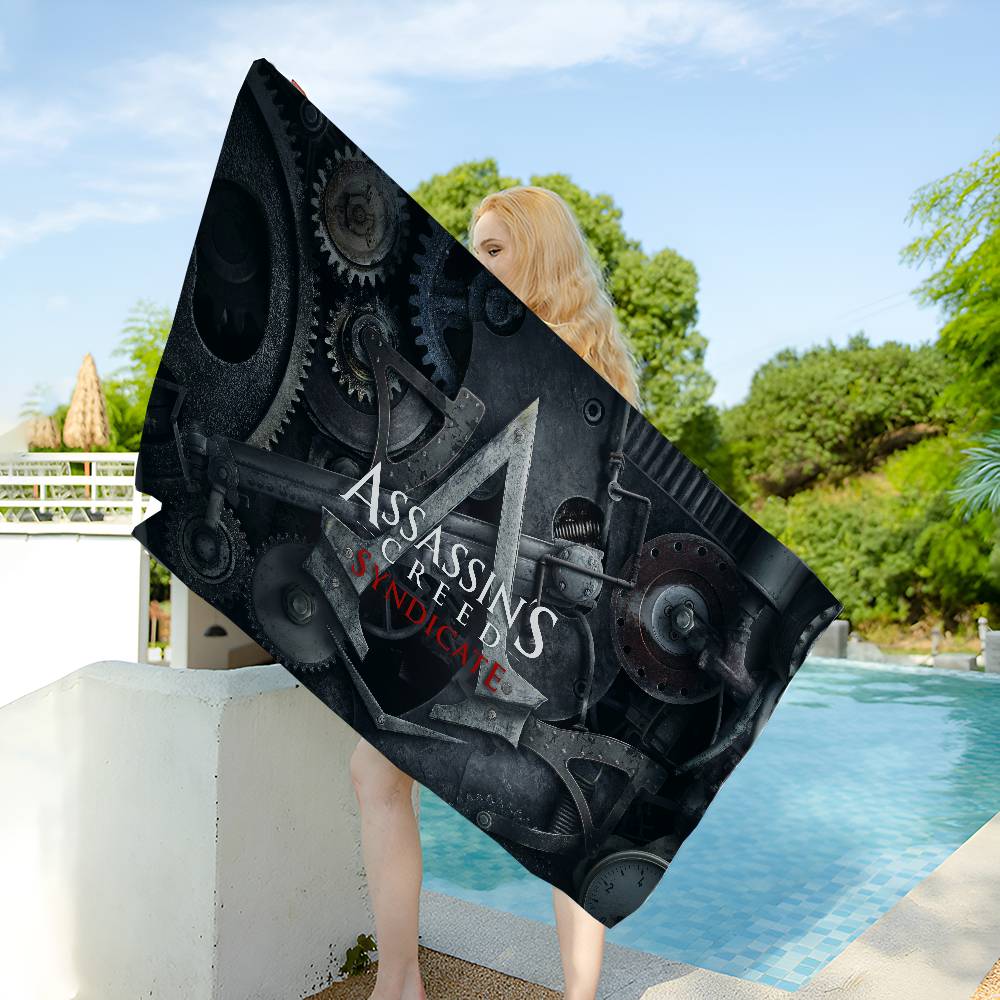 Spiel A-Assassins C-Creeds Mikrofaser Strandtuch Saugfähig Schnelltrocknend Weich Yoga Schwimmen Resort Bergsteigen Handtuch