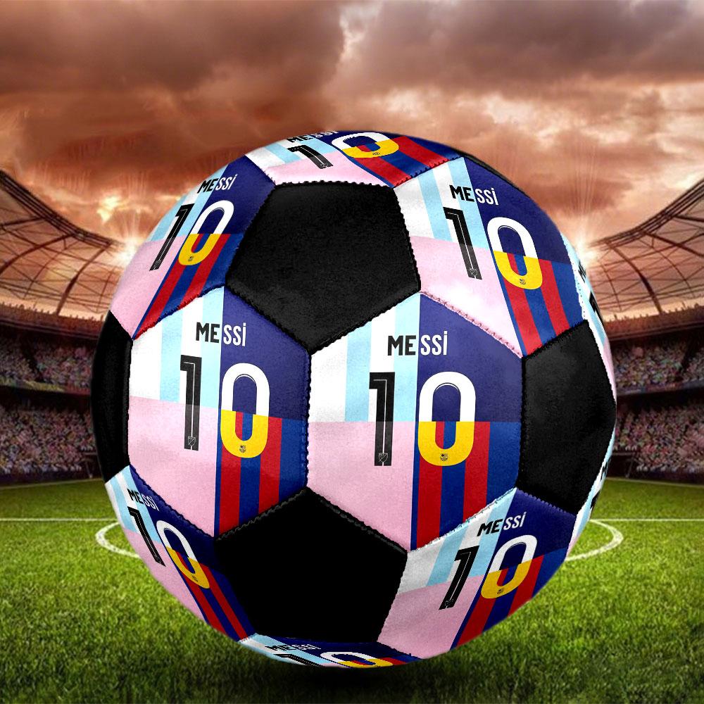 1pc Lionel Messi Soccer Ball Size 5 Indoor Soccer Ball Fashion Colorful Backyard Game - Great For Sports Fans Gift HE41