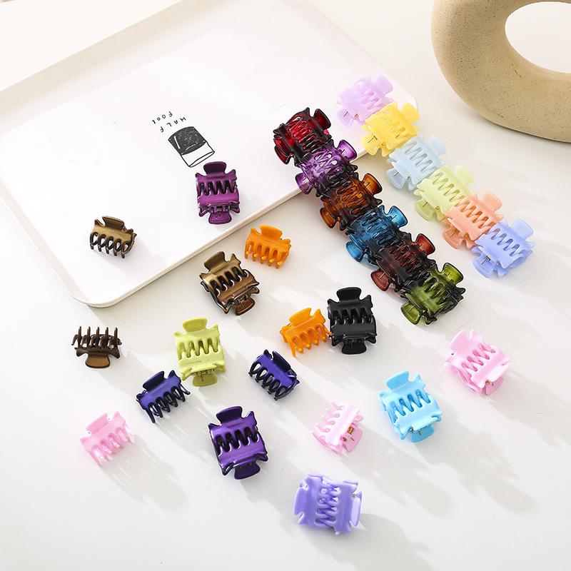 12-teiliges Haaraccessoire-Set 3cm Dekorative Clips Bernstein Schwarz Bunt Starker Halt Druckspangen