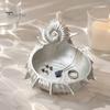 Ocean Theme Trinket Dish 3D Printed Conch Jewelry Tray, Sea Snail Bowl for Small Storage Tray Organizing Necklaces Earrings, Decorative Desk Organizer