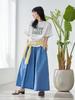 Cohen Dickies Easy Flare Skirt (Denim) 76704030244 7550 COBALT (75) M (Web Exclusive)