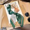Spring/Summer 70*70cm Square Printing Scarf  New Retro House Wrap  for Women Soft Satin Imitation Silk Neck Scarf