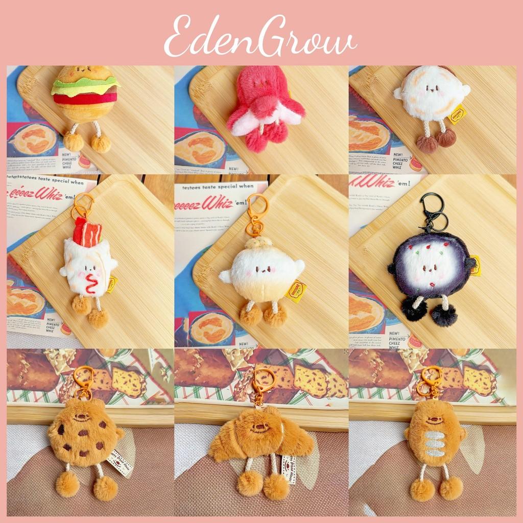 Carrots Bread Toast Vegetables Plush Keychain Toy Pendant Cartoon Gift Doll