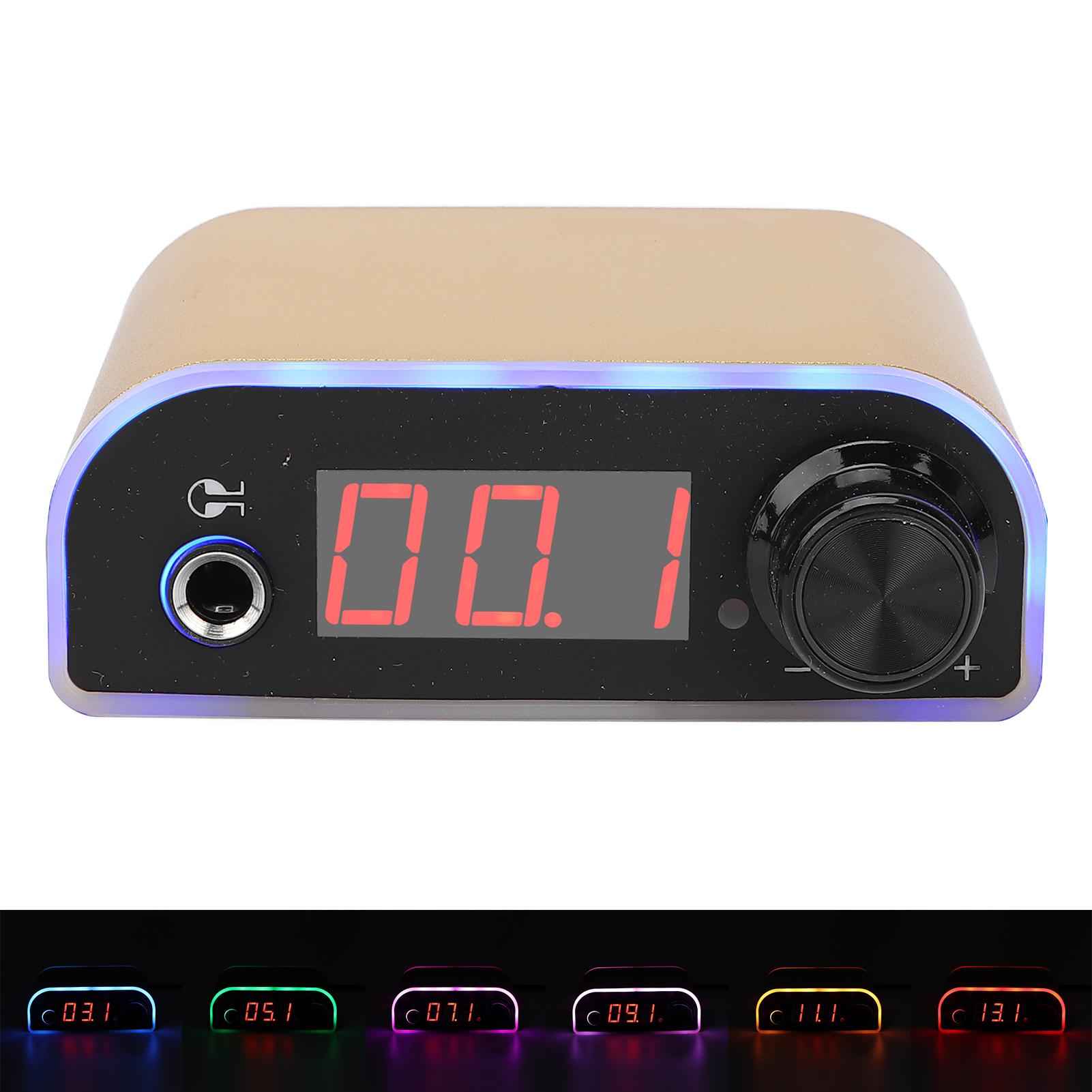 

Профессиональный источник питания для татуировки, ЖК-дисплей, источник питания для тату-машины, золото US Plug