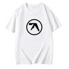 Male Funny Present Fashion Aphex Twin Short Sleeves Men's Black T-Shirt Men T Shirt Print Cotton Short Sleeve T-shirt