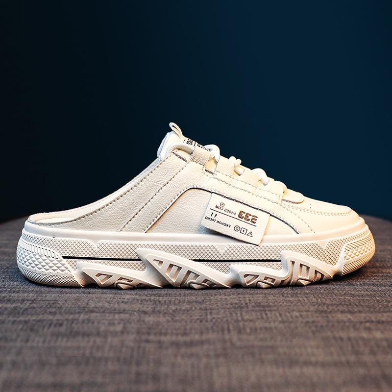 

Baotou half slippers women s summer outer wear flat bottom niche casual fashion versatile cool slippers women 35 белый