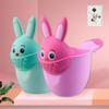 Newborn Child Shower Shampoo Cup Baby Cartoon Rabbit Shower Cup Baby Shower Water Spoon Bath Cup Watering Cup