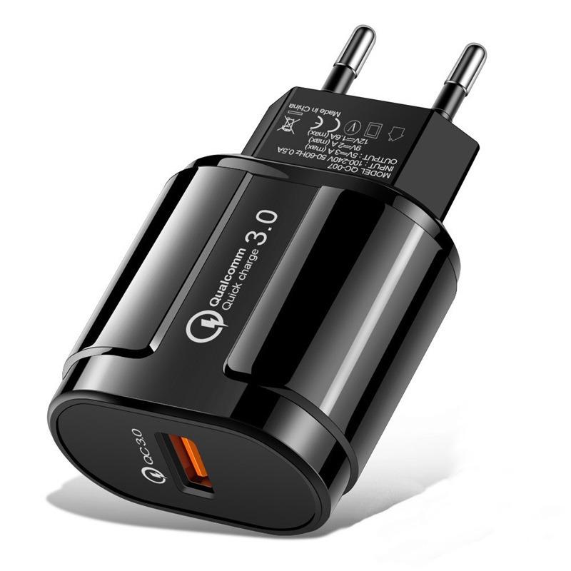 QC3.0 18W USB Fast Charge Travel Adapter, 5V 3A