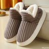 Fashion Winter soft comfortable thick soled women's indoor home warm cotton shoes simple daily lightweight women's slippers