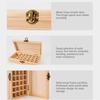 Functional Wood Essential Oil Container Natural Wood Essences Organizers with 25Bottles Holder Slot for Beauty Salon