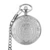 Vintage classic quartz pocket watch exquisite carved flip chain pendant men women pocket watches reloj