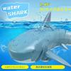 WEECOC Robot Shark RC Speedboat, New Version, Waterproof, Kids Gift (Gray)