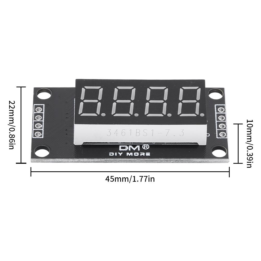 TM1637 Clock Module 4 Digit Digital Indicator Tube 7 Segment Digital LED Module