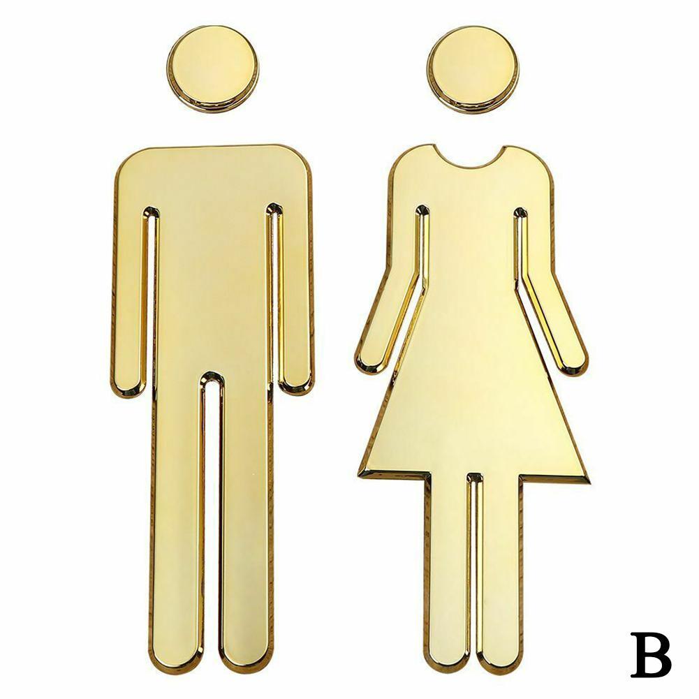DIY Mann & Frau Toilettenaufkleber WC Türschild Aufkleber Toilettenschilder Waschraumschild Plakette Wandaufkleber Dekor Abnehmbar