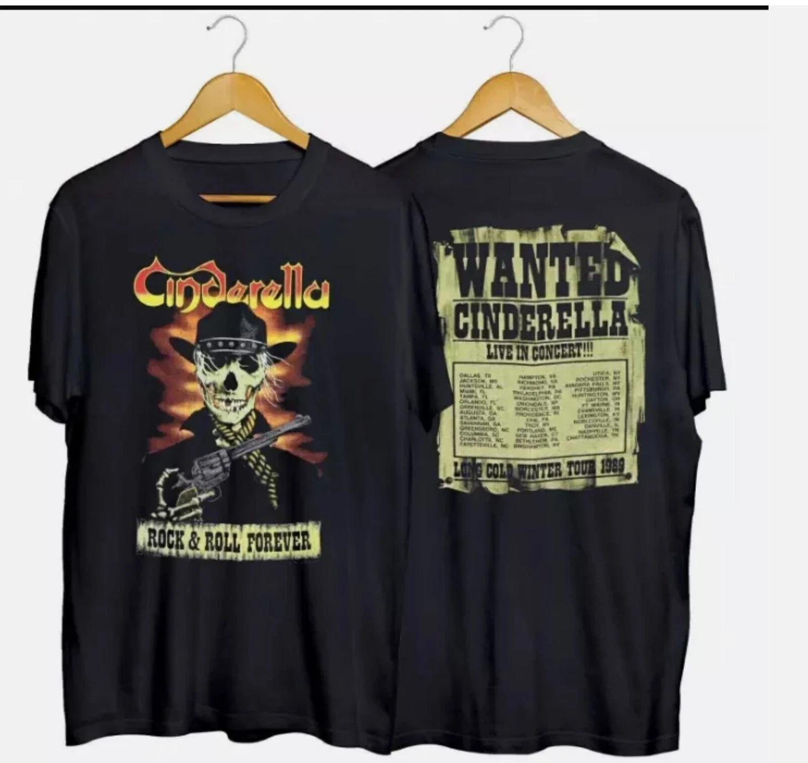 

Vintage Cinderella 1989 Long Cold Winter Tour Glam Metal Band T-shirt S-5XL 4XL
