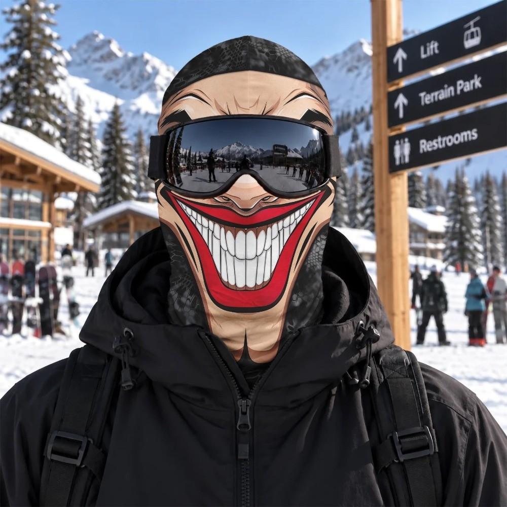 3D Printed Funny Realistic Face Ski Mask Warm Ski Mask Funny Balaclava Face Cover Cosplay