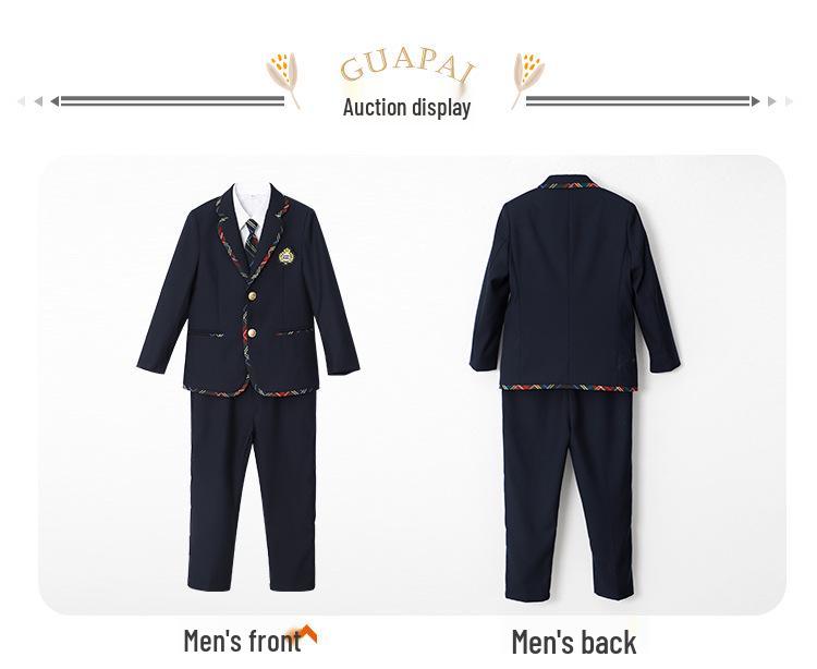 Children's Spring & Autumn Formal School Uniform Set: Kindergarten to Primary