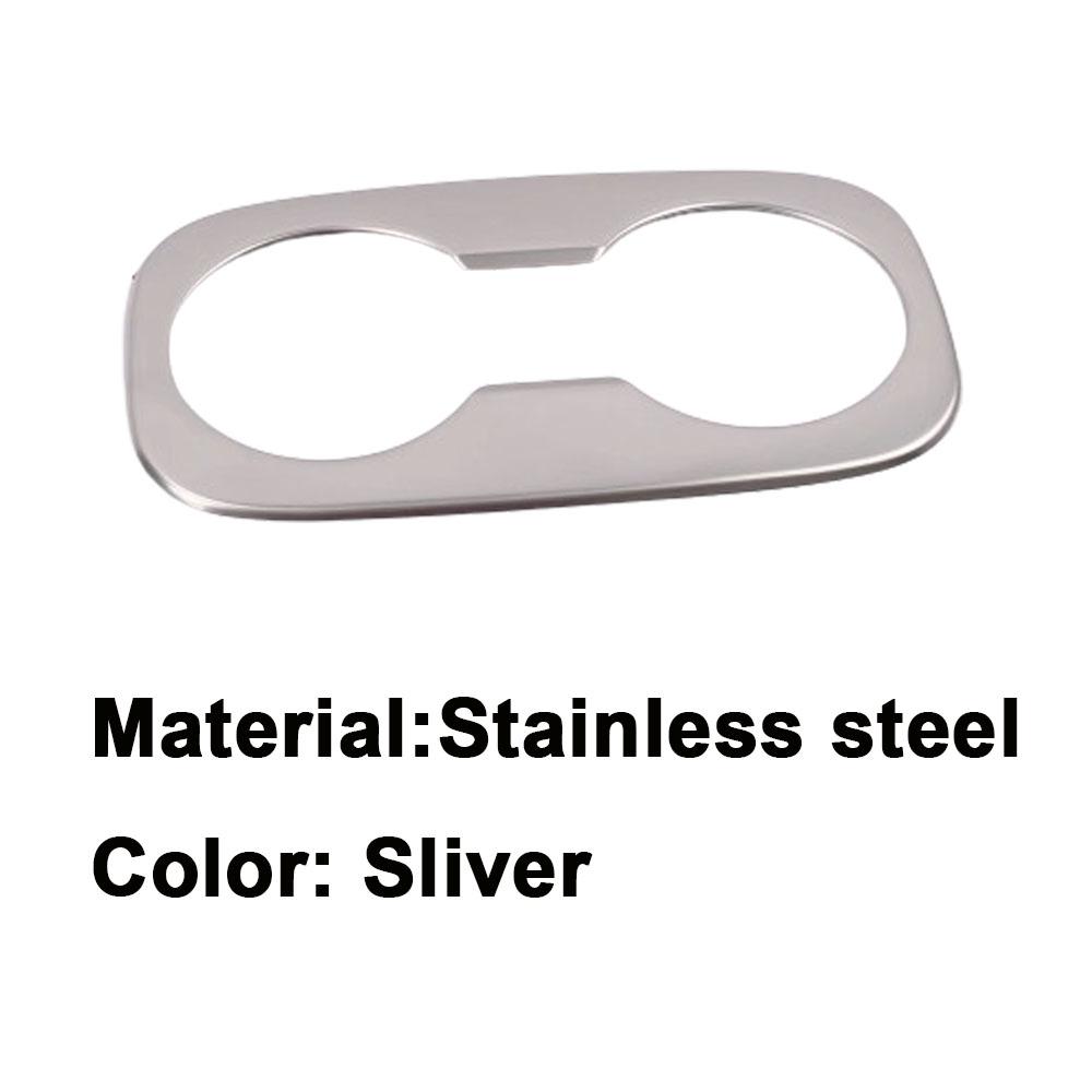 For Chevrolet Cruze Sedan 2017 2018    Rear Cup Holder Trim Frame Decoration Sticker Water Interior Accessories