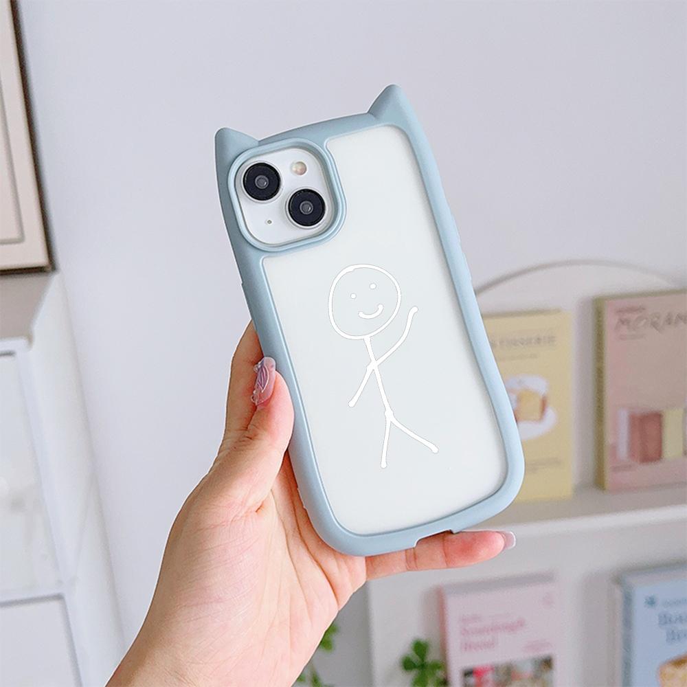 Мягкие чехлы для телефонов с кошачьими ушками для iPhone 16 15 13 12 11 Pro Max 14 Plus — фото 12