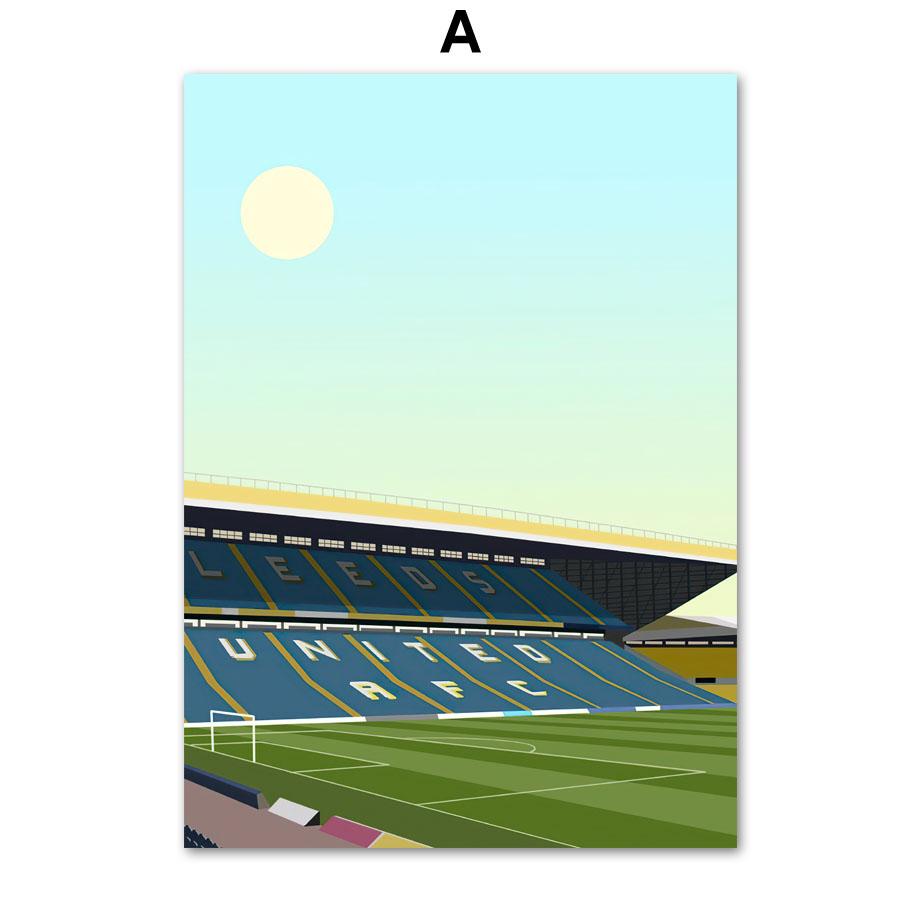 Minimalist England Football Stadium Pride Park Posters And Prints Wall Art Canvas Painting Wall Pictures Living Room Home Decor