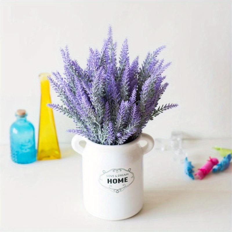 5pcs Artificial Flowers Romantic Lavender Provence Plastic Home Decorative Vase for Wedding Decor Grain Christmas Fake Plant