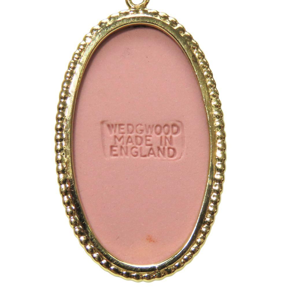 Used Wedgwood Necklace metal 5.7g gold pink plating