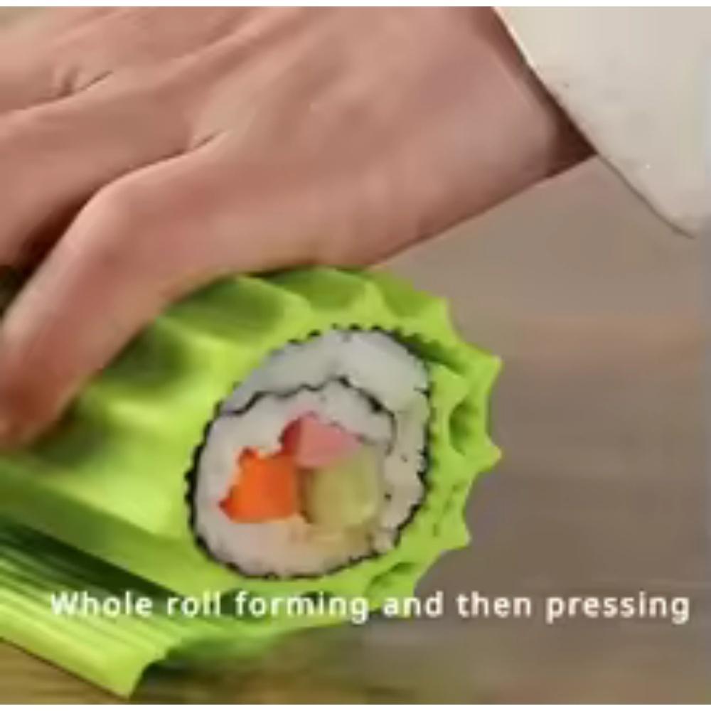 Premium Silikon Sushi Tillverkningskit - Rullmatta för Nybörjare och Barn, 8,6 x 7,8 Tum