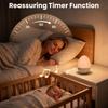 Ei-Licht für Kinderzimmer, Ei-Nachtlicht mit 30 Geräuschkulissen, 30/60/90 Min. Timer, BPA-frei, Wiederaufladbares Kinderzimmer-Nachtlicht mit 2 Lichteffekten