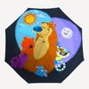 Bear in the Big Blue House Automatic Folding umbrella Compact 8 rib Design, Unique Style, Suitable for Everyday Outdoor Use, Perfect Gift fo
