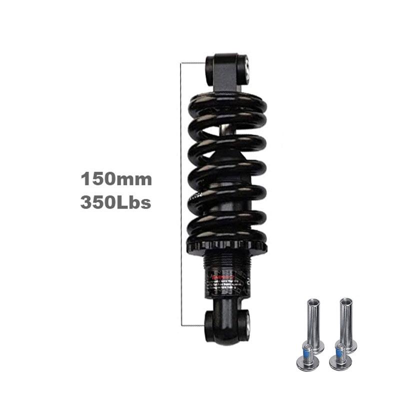 AttLvTu MTB Rear Shock Absorber, 150mm 165mm 190mm Bicycle Coil Spring Suspension, for Mountain Bike E-Bike Wheelchair