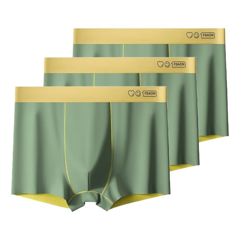 3pcs Men's Panties Antibacterial Boxershorts for men Comfortable Boxer Briefs Thin Section For Youth Underpants L XL XXL 3XL 4XL