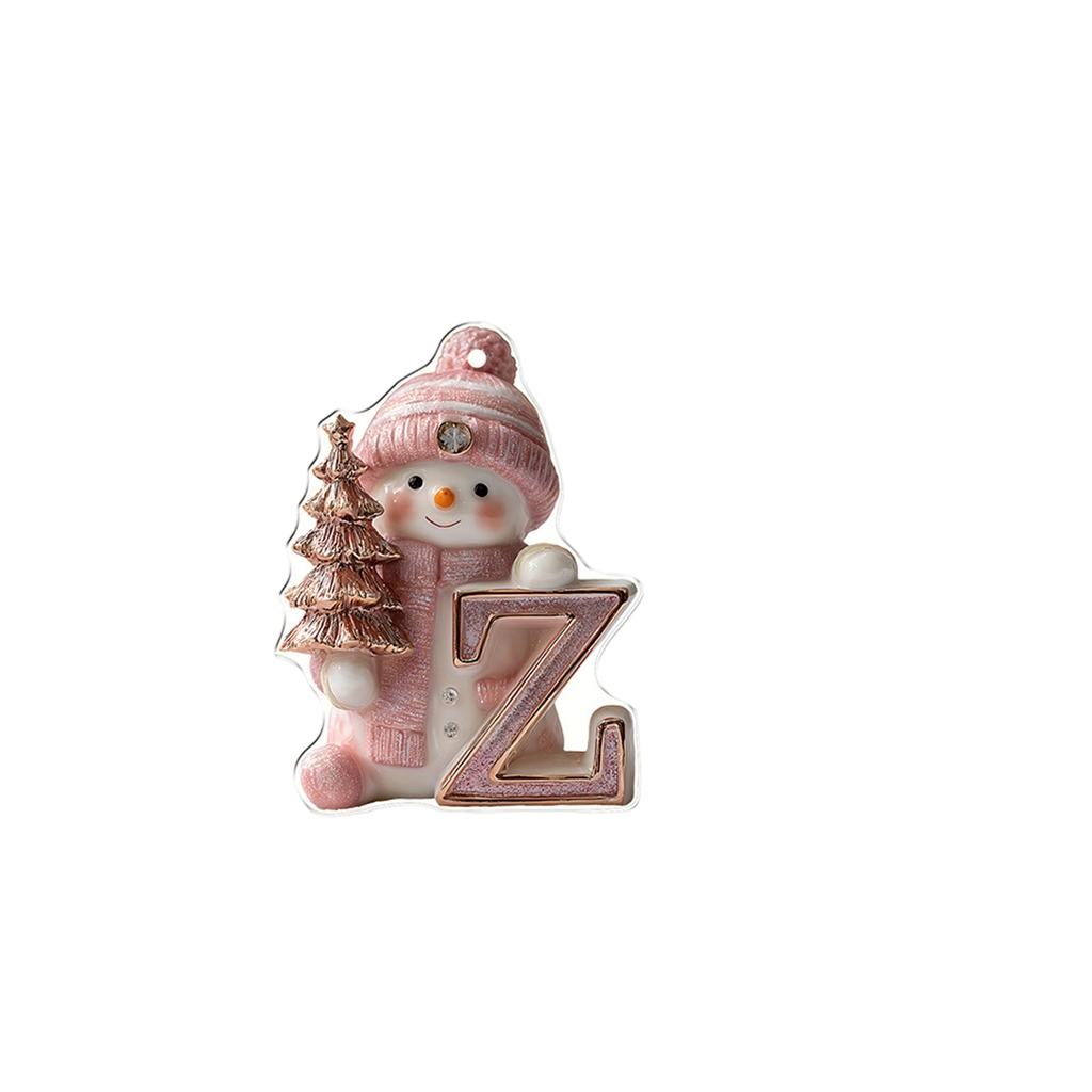 26 English Letters Christmas Decorations 2D Acrylic Decorative Ornaments