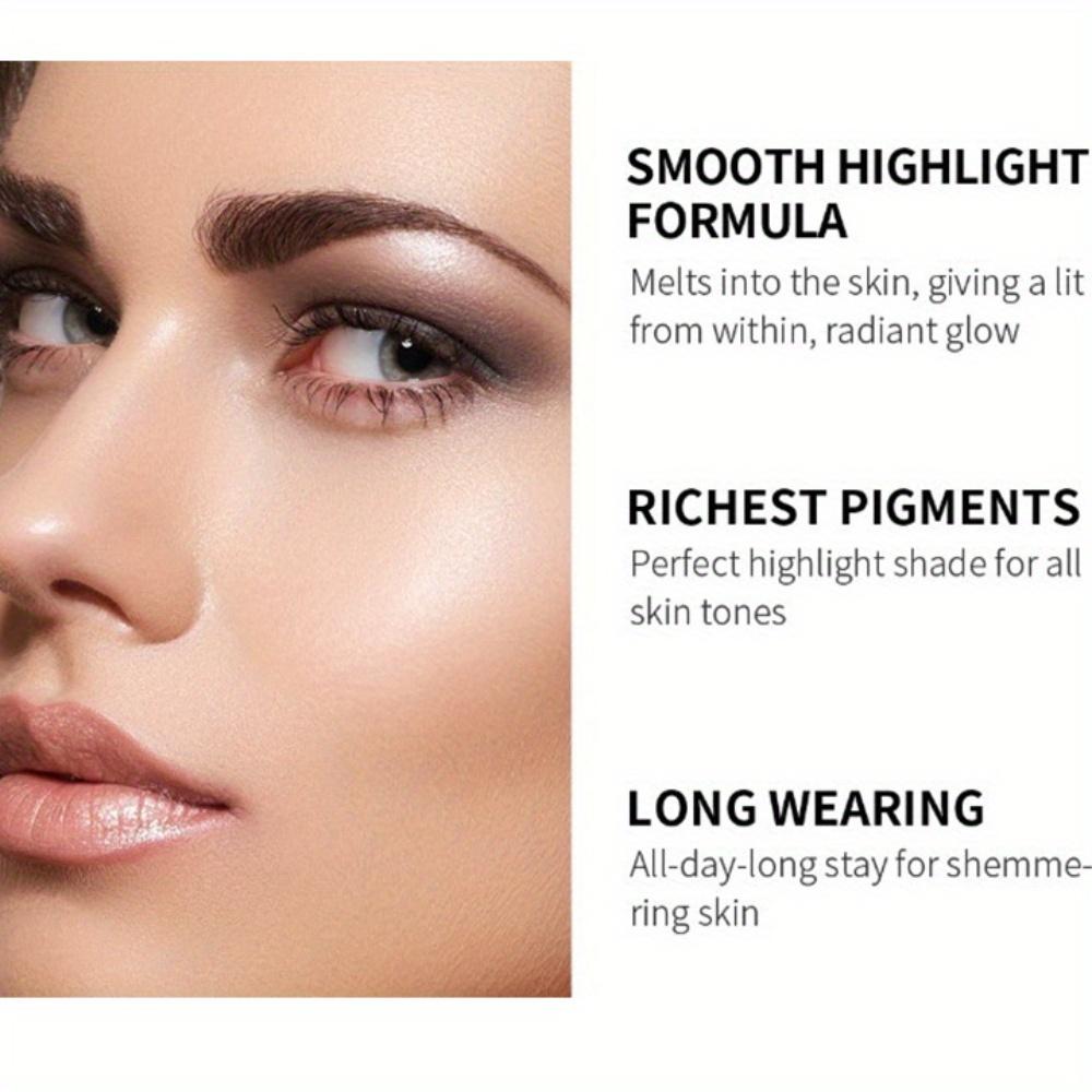 Rose Diamond Highlighter Powder Palette, Blush Palette Face Highlighting Contouring, Pearlescent Eyeshadow Highlighter, Makeup Gift for Women