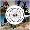 Mountain Bike Wheelset 69.9cm/27.5Inch, Aluminum Alloy Rim Disc Brake MTB Wheelset, Quick Release Front Rear Wheels Black Bike
