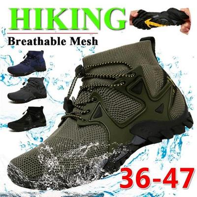 36-47 Women/Men's Hiking Shoes Outdoor Sports Shoes Waterproof Non-slip Hiking Shoes Breathable Wading Shoes Outdoor Climbing Trekking Boots
