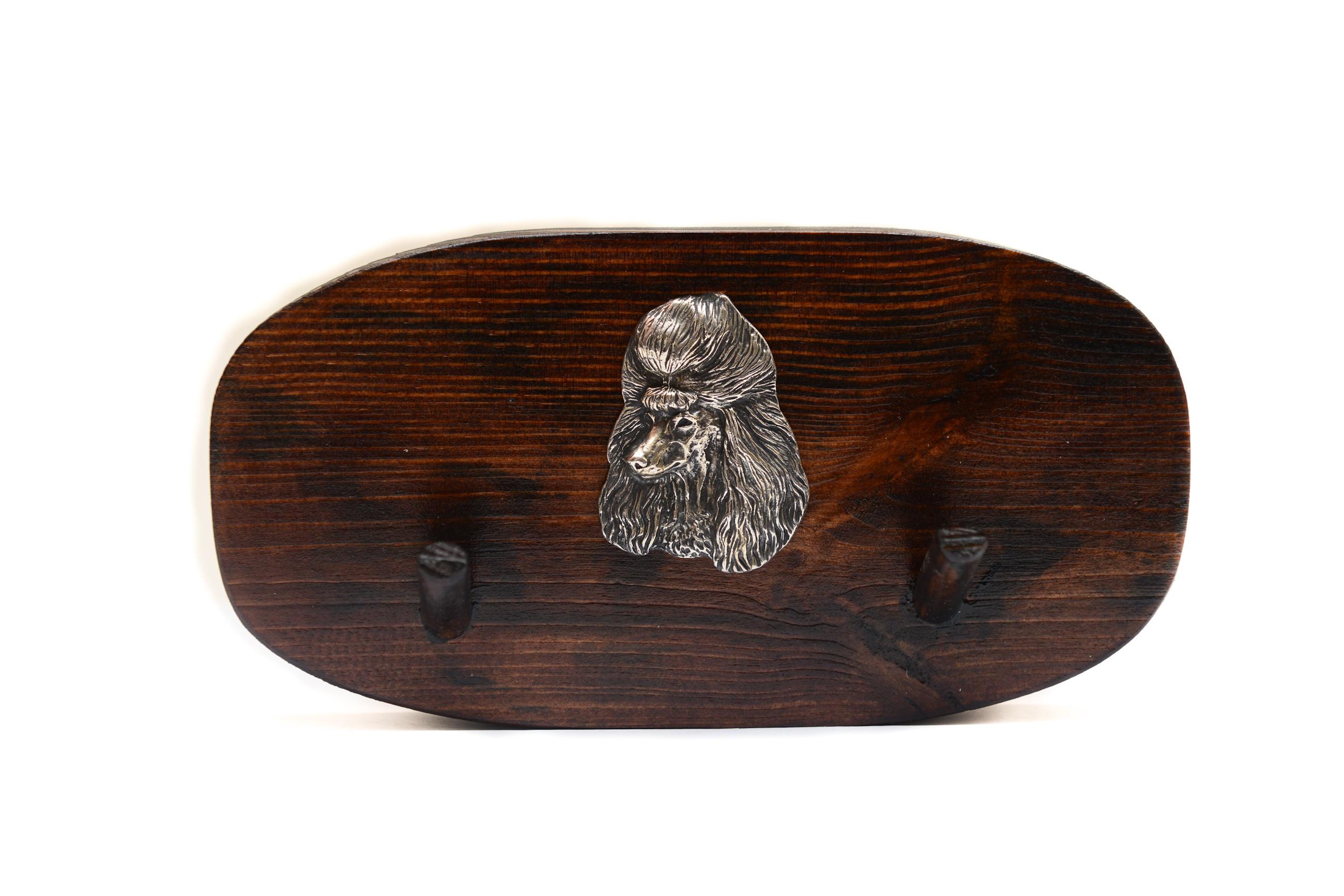 

Poodle - accessory rack, dog medal rack, key hooks by Art-Dog