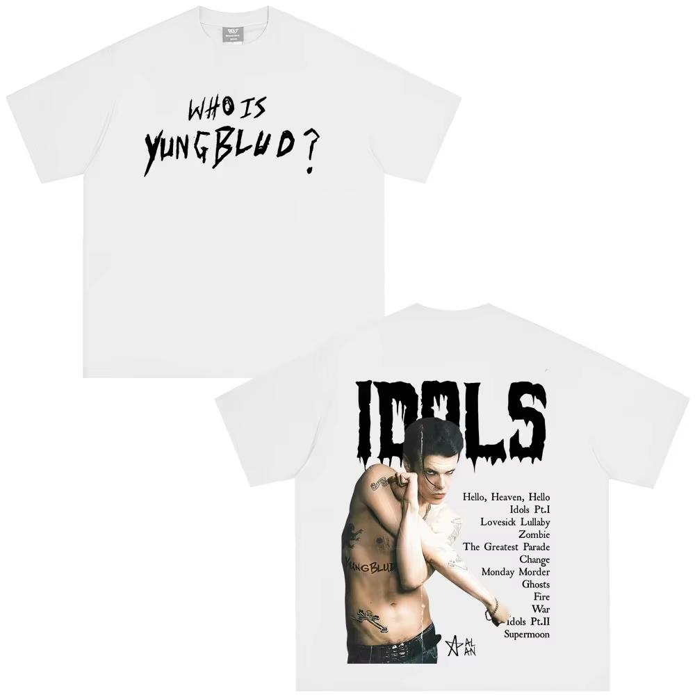 Yungblud IDOLS 2026 World Tour Commemorative Tshirt  Stylish and HighQuality Pure Cotton SpringSummer New Couple Shirt S