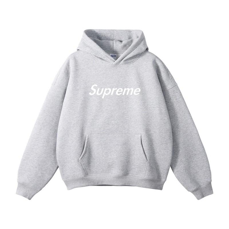 Supreme Style Printed Hoodie Unisex Loose Drop Shoulder Sweatshirt Casual Streetwear