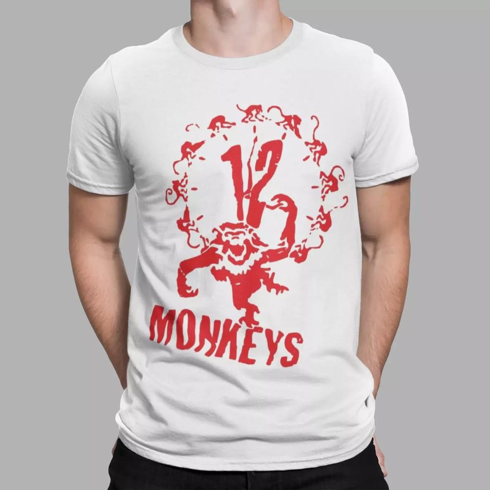 12 Monkeys T-Shirt Retro Graffiti Retro Vintage Hipster Unisex Tee Gift UK Movie Unisex T-Shirt XXXXL