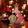 Crystal Epoxy Resin Christmas Tree Picture Frame Set Silicone Mold with Support Base for Resin Crafts Making Supplies