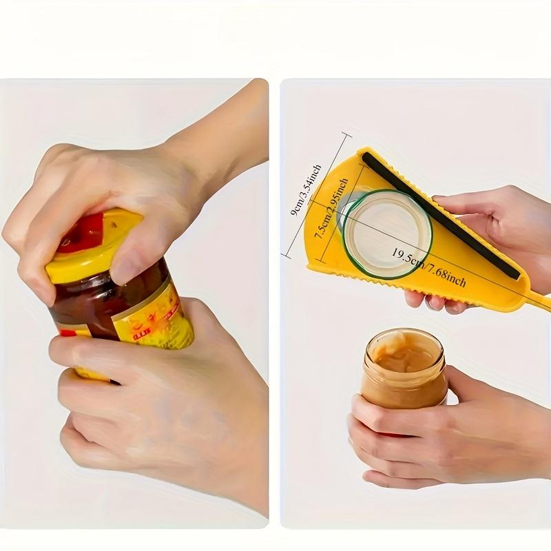 Easy-Grip Multi-Functional Jar & Bottle Opener - Durable Plastic, Perfect for Home and Restaurant Use