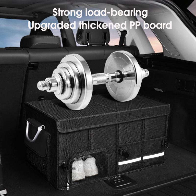 Portable Foldable Trunk Storage Box Waterproof Oxford Cloth Large Capacity Car Organizer for Camping Fishing Universal