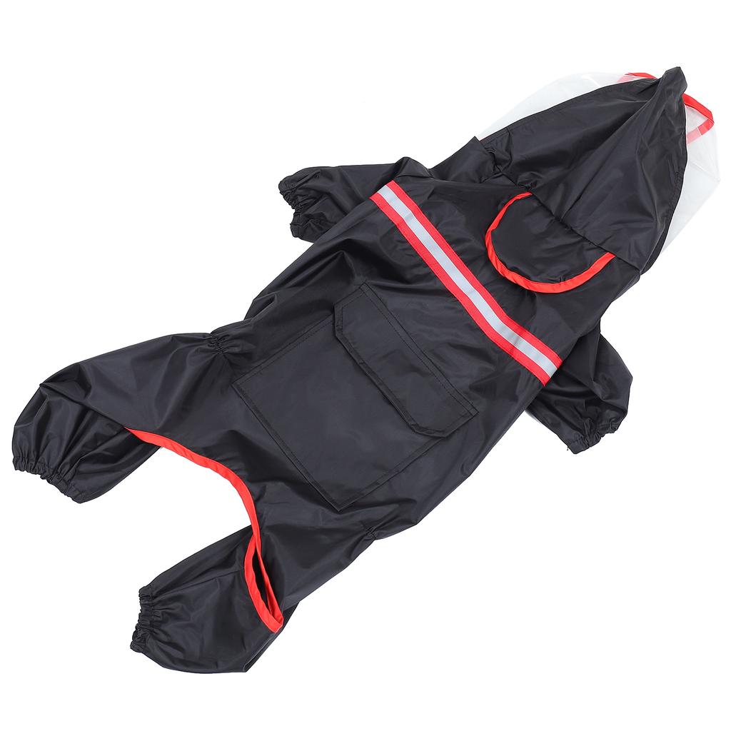 Pet Reflective Raincoat Dog Waterproof Coats Polyester Puppy Fleece Jacket Costume Comfortable Lightweight Outdoor