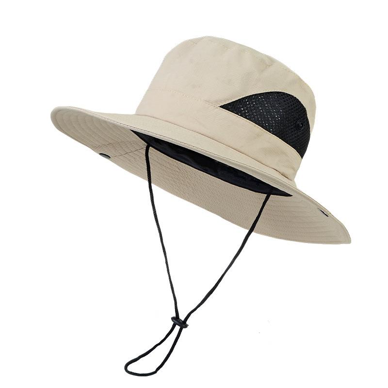 Western cowboy climbing hat bucket hat climbing desert sun protection hat women's outdoor hiking sun men's sunshade big brim