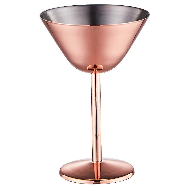 Spersonalizowane szklanki ze stali nierdzewnej 304 na wysokiej nóżce do Martini, Szampana i Margarity